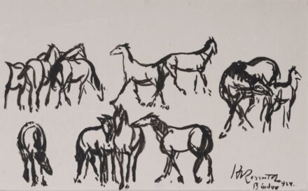 Kernstok Károly (1873-1940): Lovak, 1924