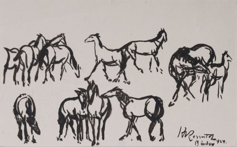 Kernstok Károly (1873-1940): Lovak, 1924
