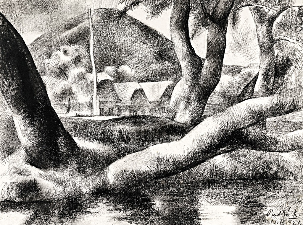 Patkó Károly (1895-1941): Nagybányai táj, 1924