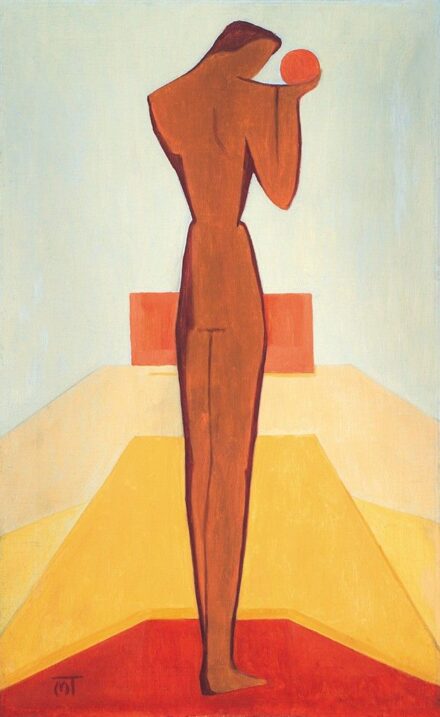Mattis Teutsch János (1884-1960) Figura gömbbel, 1930