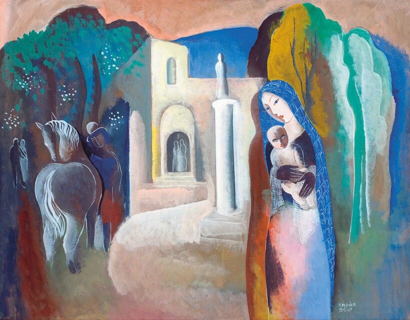 Kádár Béla (1877-1956) Anya gyermekkel