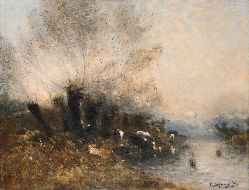 K. Spányi Béla (1852-1914) Alkonyat
