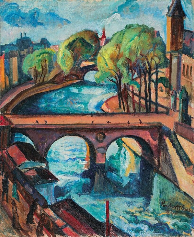 Perlrott Csaba Vilmos (1880-1955) Pont St. Michel, 1926