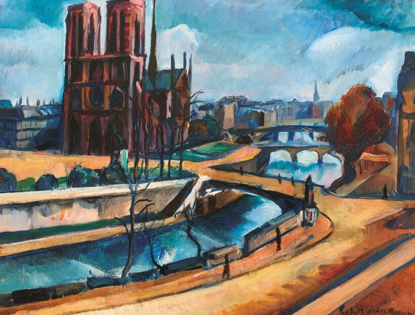 Perlrott Csaba Vilmos (1880-1955) Rálátás a Notre Dame-ra, 1927