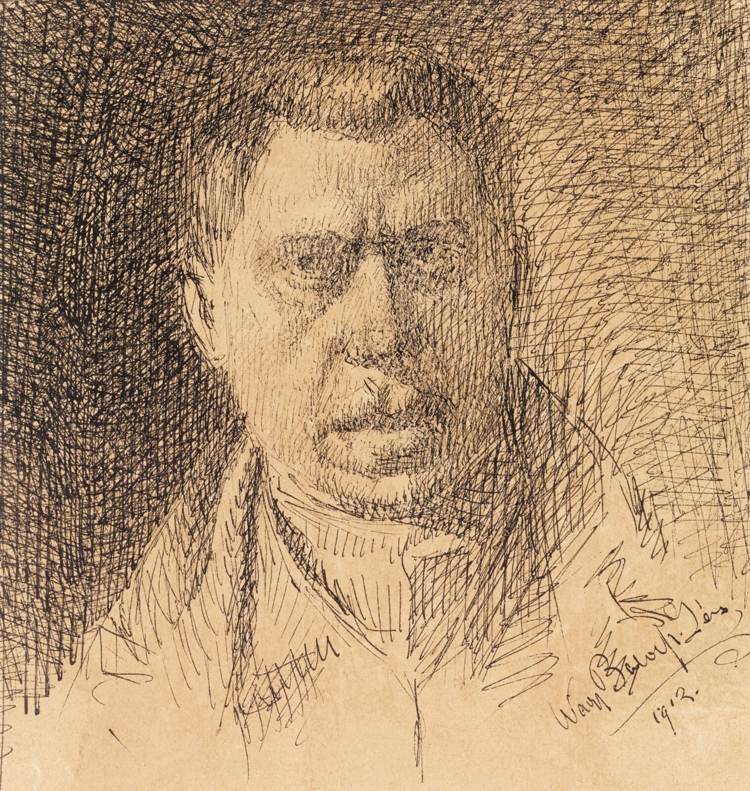 Nagy Balogh János Önarckép, 1912