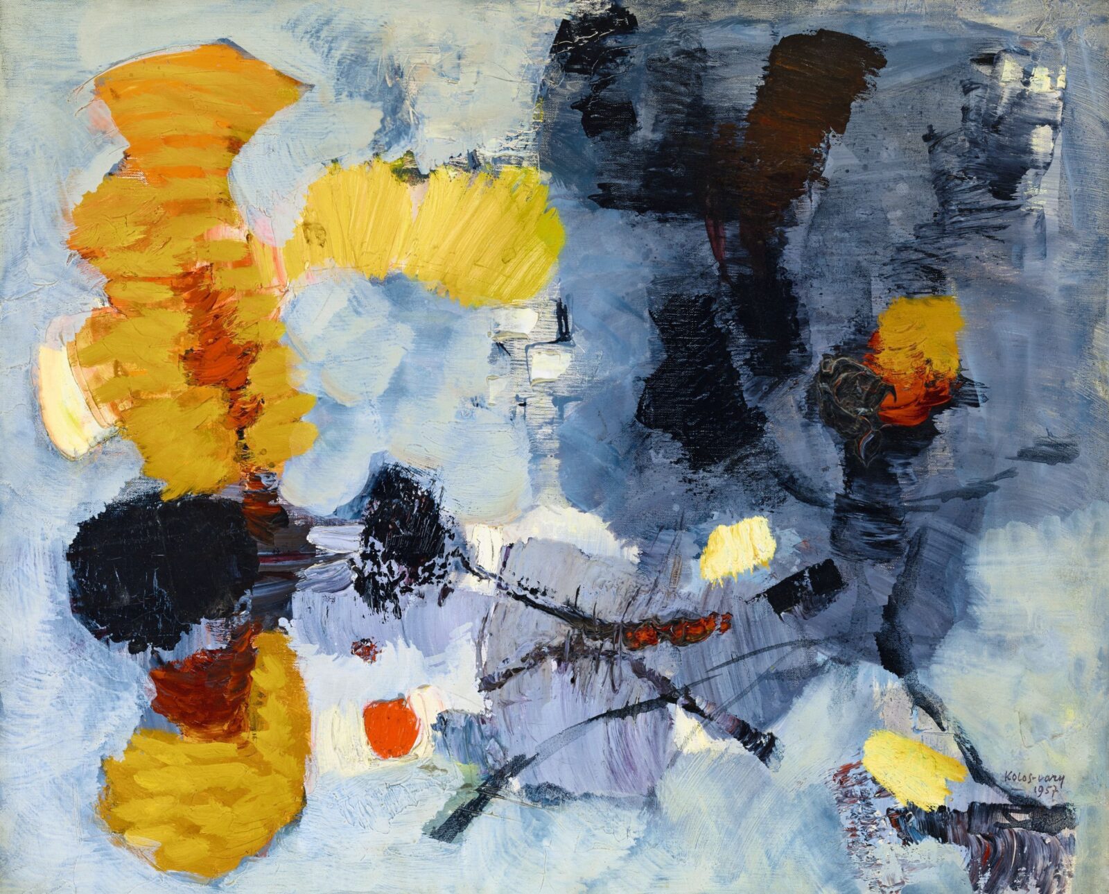 Kolozsváry Zsigmond Tóparti tükröződés, 1950-es évek