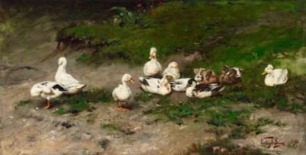 Vastagh Géza Zöld réten, 1892