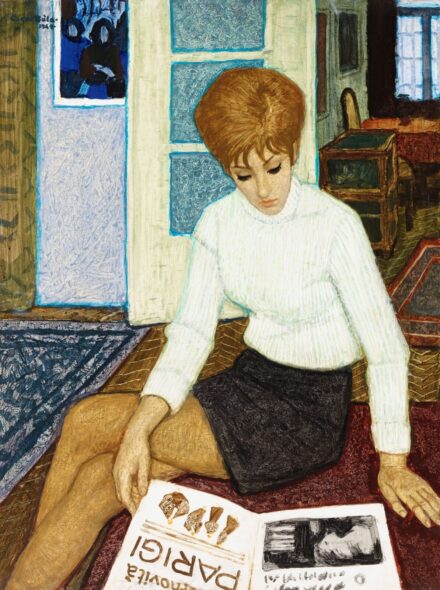 Czene Béla Párizsi divatlap (Műteremben), 1969