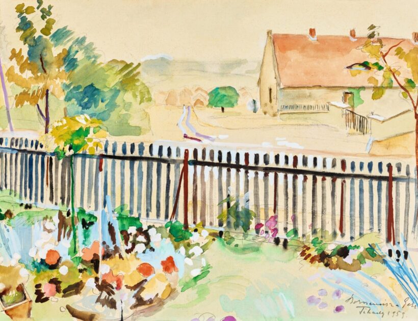 Bornemisza Géza Virágoskert Tihanyban, 1959