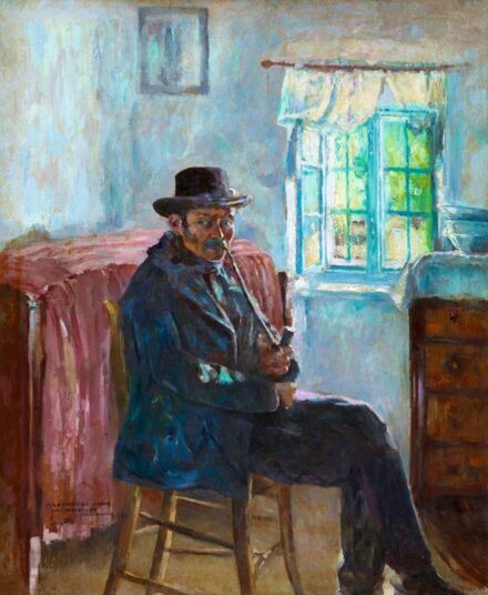 Perlmutter Izsák Napfényes ablak előtt, 1897
