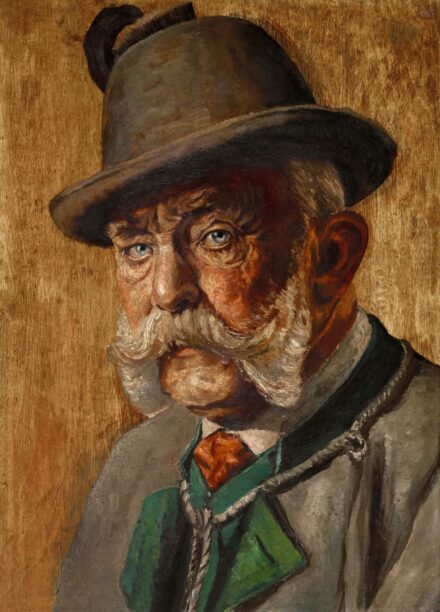 Ismeretlen osztrák festő 1910 körül Ferenc József vadászruhában