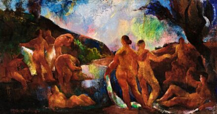 Aba-Novák Vilmos Fürdőző nők, 1924