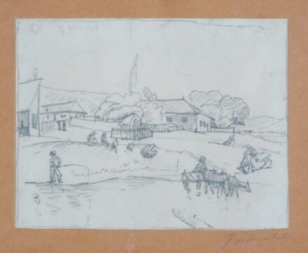 Pór Bertalan (1880 - 1964): Vidéki idill, 1910 körül