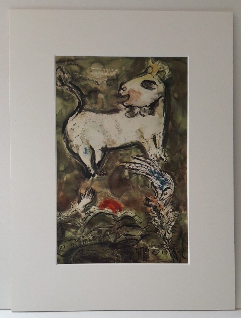 Marc Chagall - Der Esel schwebt im Himmel
