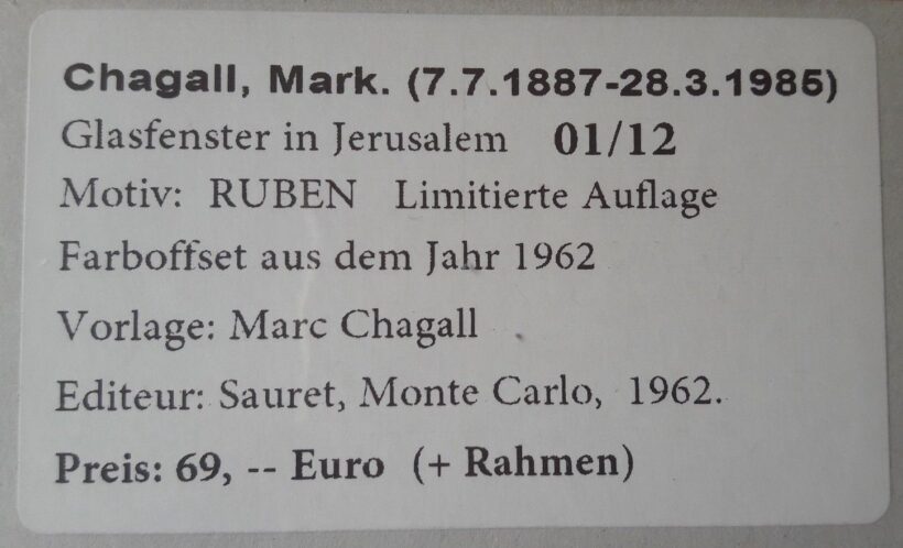 Marc Chagall - Jeruzsálemi ablakciklus - Image 2