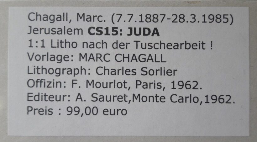 Marc Chagall - Juda - Image 2