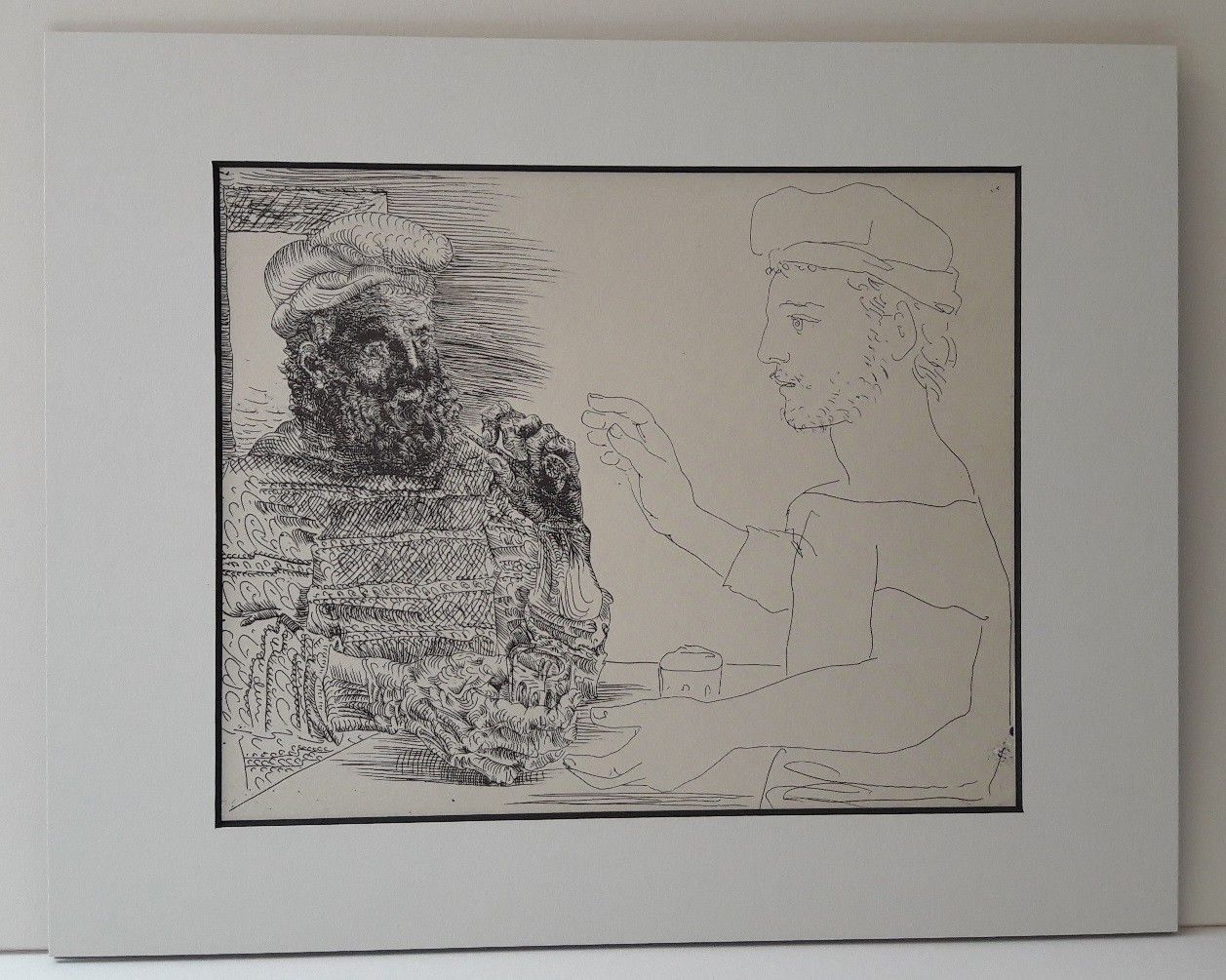 Pablo Picasso - Deux Buveurs catalans