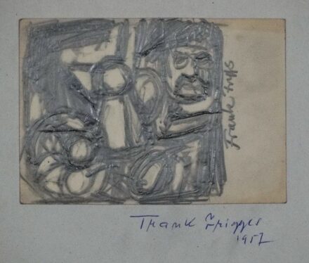 Frank Frigyes (1890 - 1976): Csendélet portréval