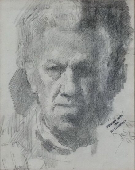 Herman Lipót (1884 - 1972): Önarckép, 1964