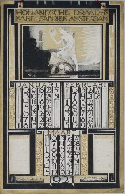 Jongert, Jacob (1883-1942): Naptár