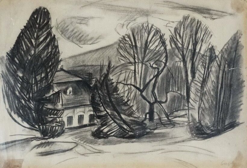 Gergely Tibor (1900-1978): Körtvélyes, 1920-as évek második fele