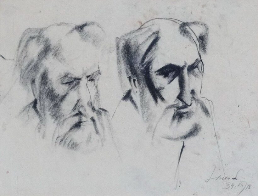 Holló László (1887- 1976): Édesapja portréja, 1934