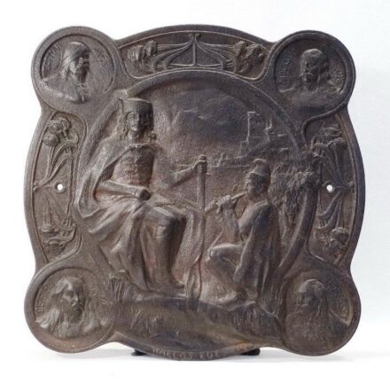 Kallós Ede (1866 - 1950): Relief - "Tolnai világ-lapja", Budapest, ajándéka