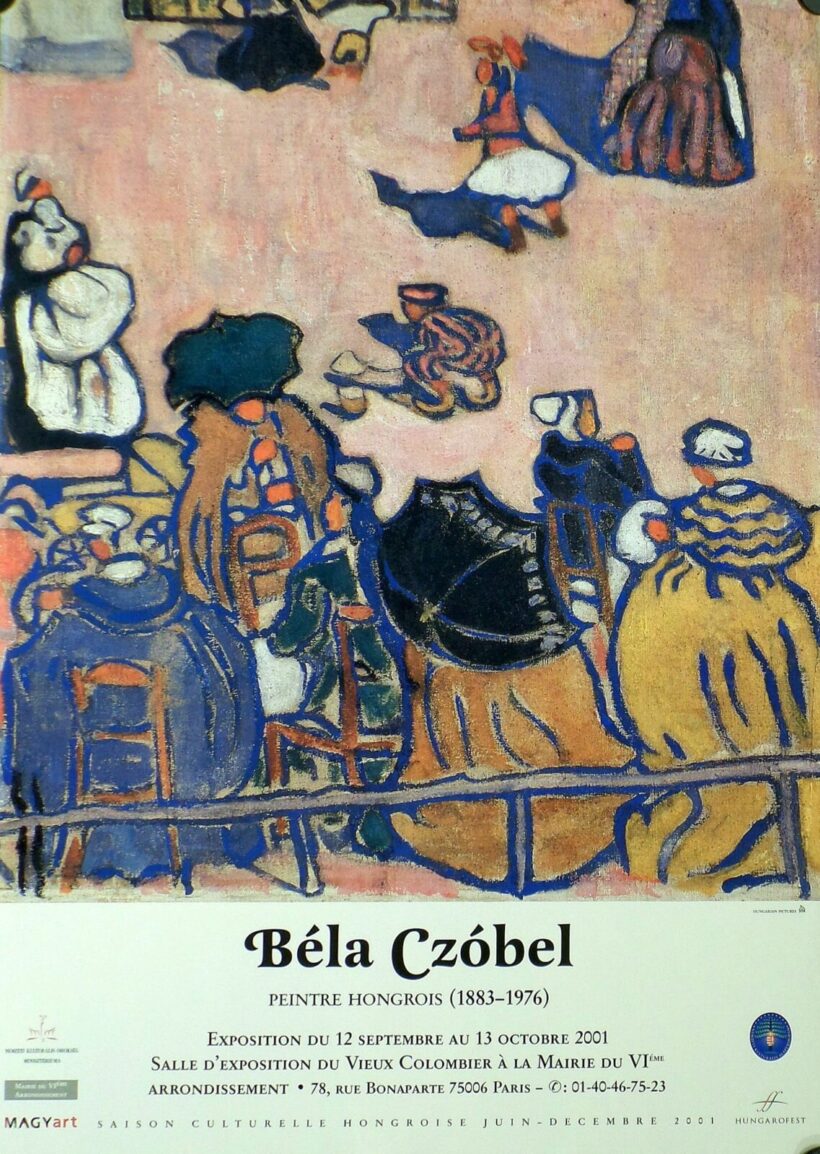 Czóbel Béla emlékkiállítása a párizsi
Salle d’Exposition di Vieux Colombier á lá Mairie du VIéme-ben