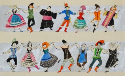Róna Emy (1904 - 1988): Táncolók, 1977
