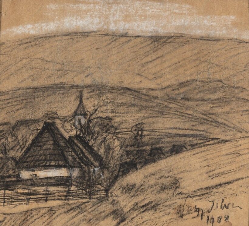 Nagy István: Faluvége Erdélyben (1908)