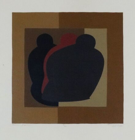 Barcsay Jenő (1900-1988): Három figura 1975-82