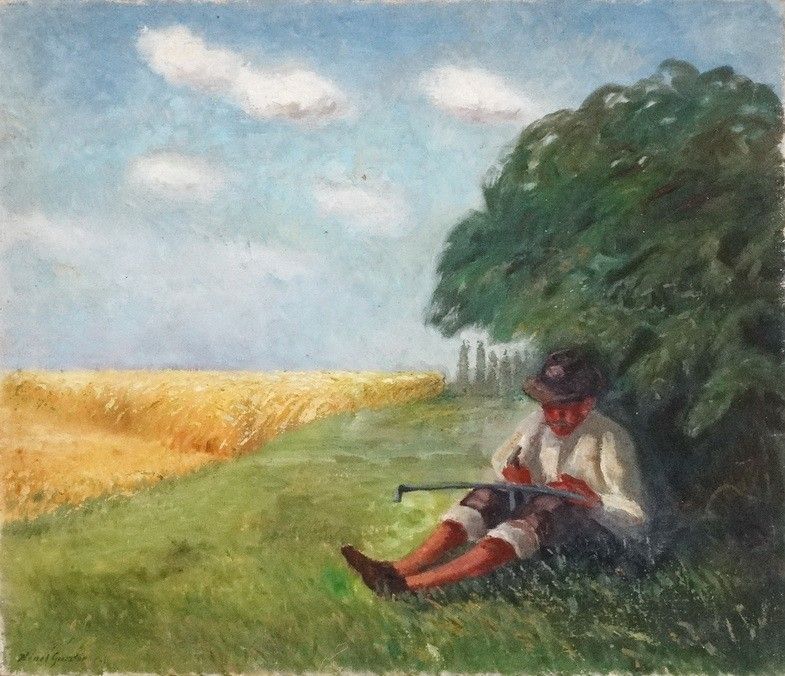 Hénel Gusztáv (1887 - 1966): Kaszakalapáló