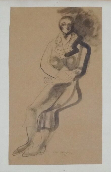 Ilosvay Varga István (1895 - 1978): Ülő nő, 1937