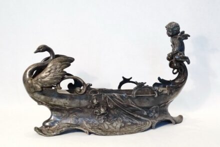 Asztali kínáló, szecessziós: üveg hiányzik