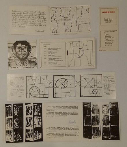 László Bandy (1941): 4 db kiállítási kiadvány - Dobozok