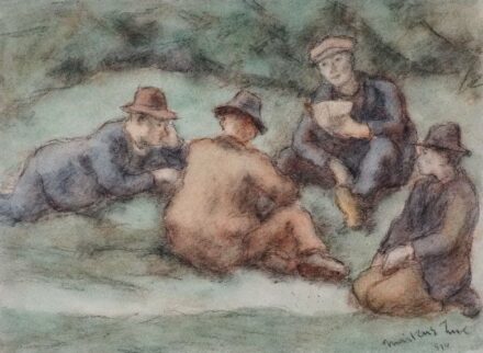 Márkus Imre (1872 -): Kártyázók, 1934