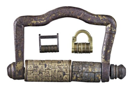 Számzáras lakat, 3 db