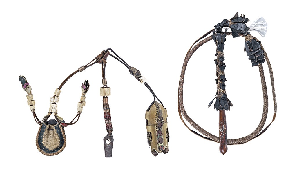 Karikás ostor és 3 db-os pásztorkészség