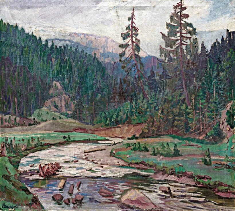 Barabás Márton, Márkusfalvi (1893 - 1974): Erdélyi táj patakkal