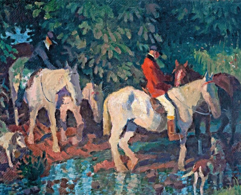 Kósa Ferenc (1919 - ?): Lovasok a vízparton