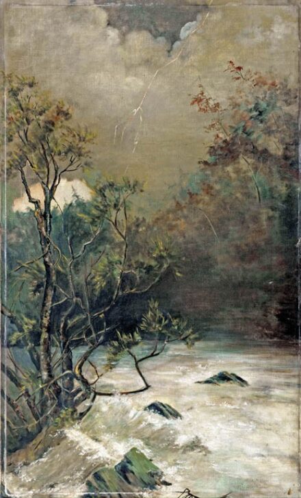 Müller jelzéssel, 1900 körül: Viharos táj