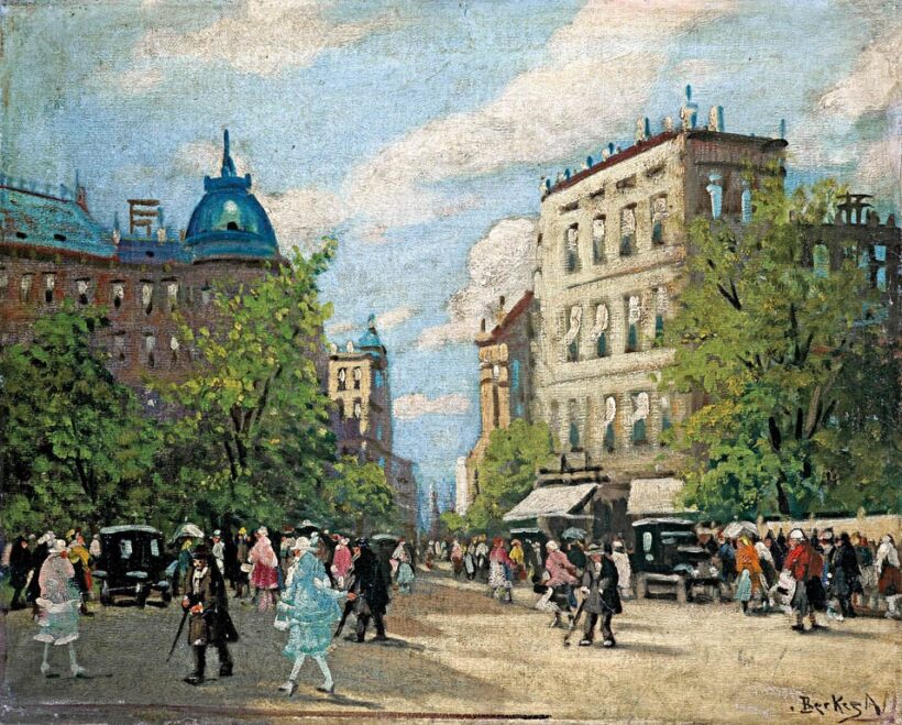 Berkes Antal (1874 - 1938): Nagyvárosi utcarészlet