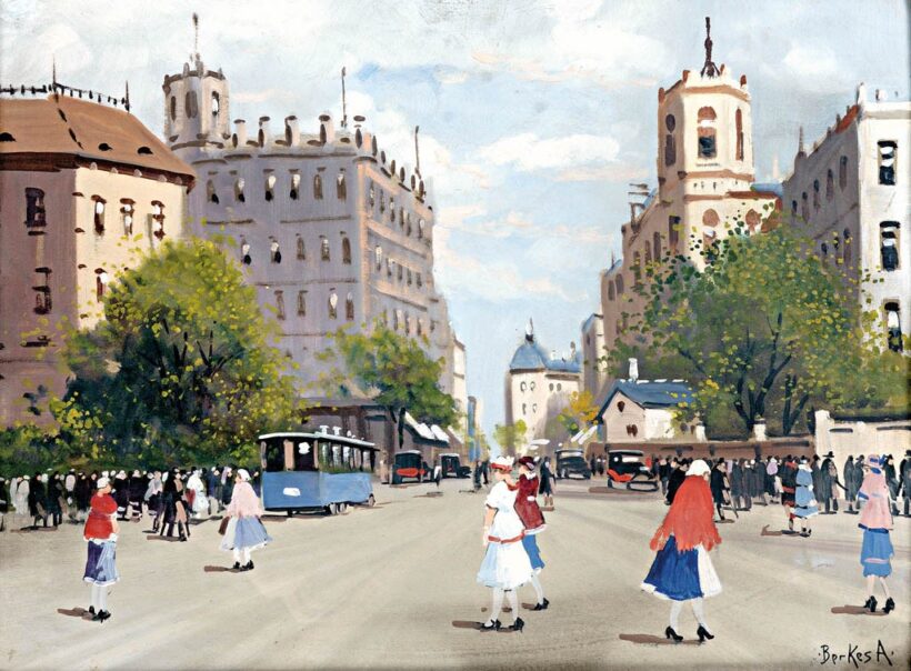 Berkes Antal (1874 - 1938): Városrészlet