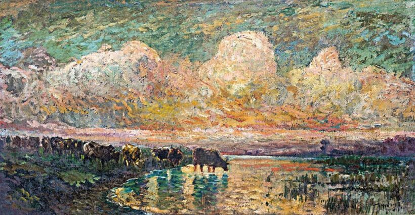 Ujváry Ignác (1860 - 1927): Delelő csorda