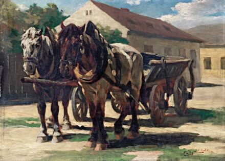 Pállya Celesztin (1864 - 1948): Lovasfogat