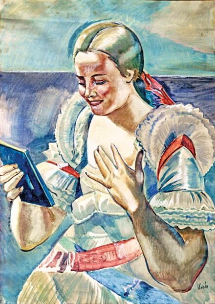 Kohán György (1910 - 1966): Leány népviseletben
