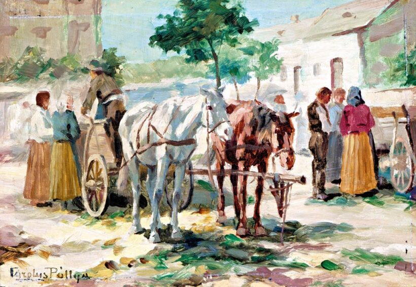 Pállya Carolus (1875 - 1948/50): Lovaskocsi