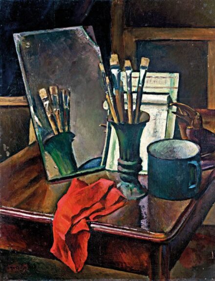 Bánovszky Miklós (1895 - 1995): Műteremben, 1928