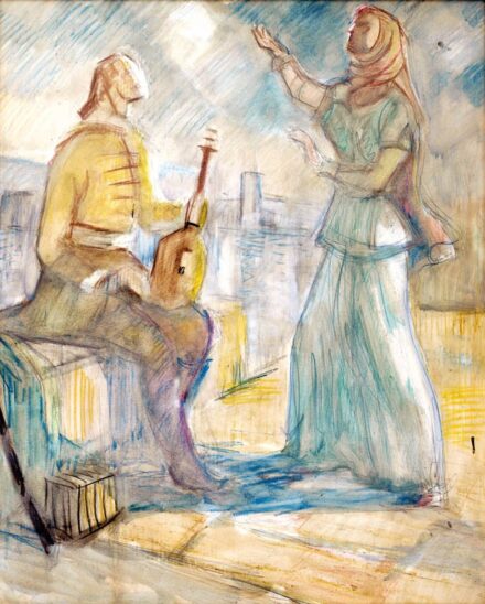 Zágon Gyula (1904 - 1990): Tinódi lantos és múzsája