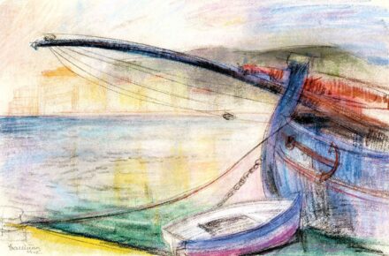 Gallé Tibor (1896 - 1944): Kikötött vitorlás, 1942
